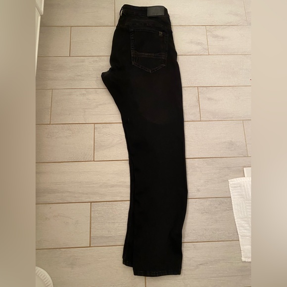 Buffalo David Bitton Black Skinny Stretch Jeans 36” Waist Denim - Picture 4 of 6